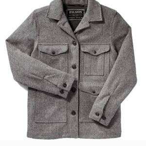 Filson Womens Wool Charcoal Gray Mackinaw Cruiser Small